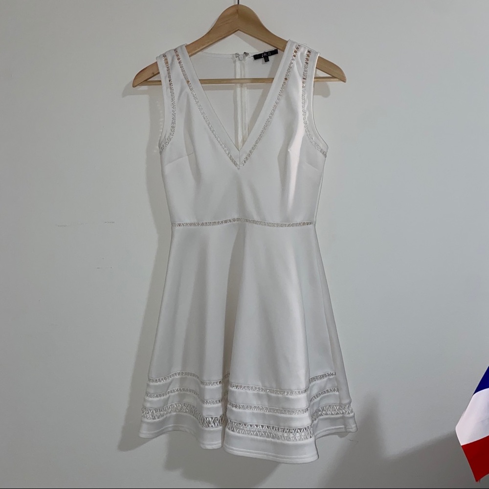 White detailed dress